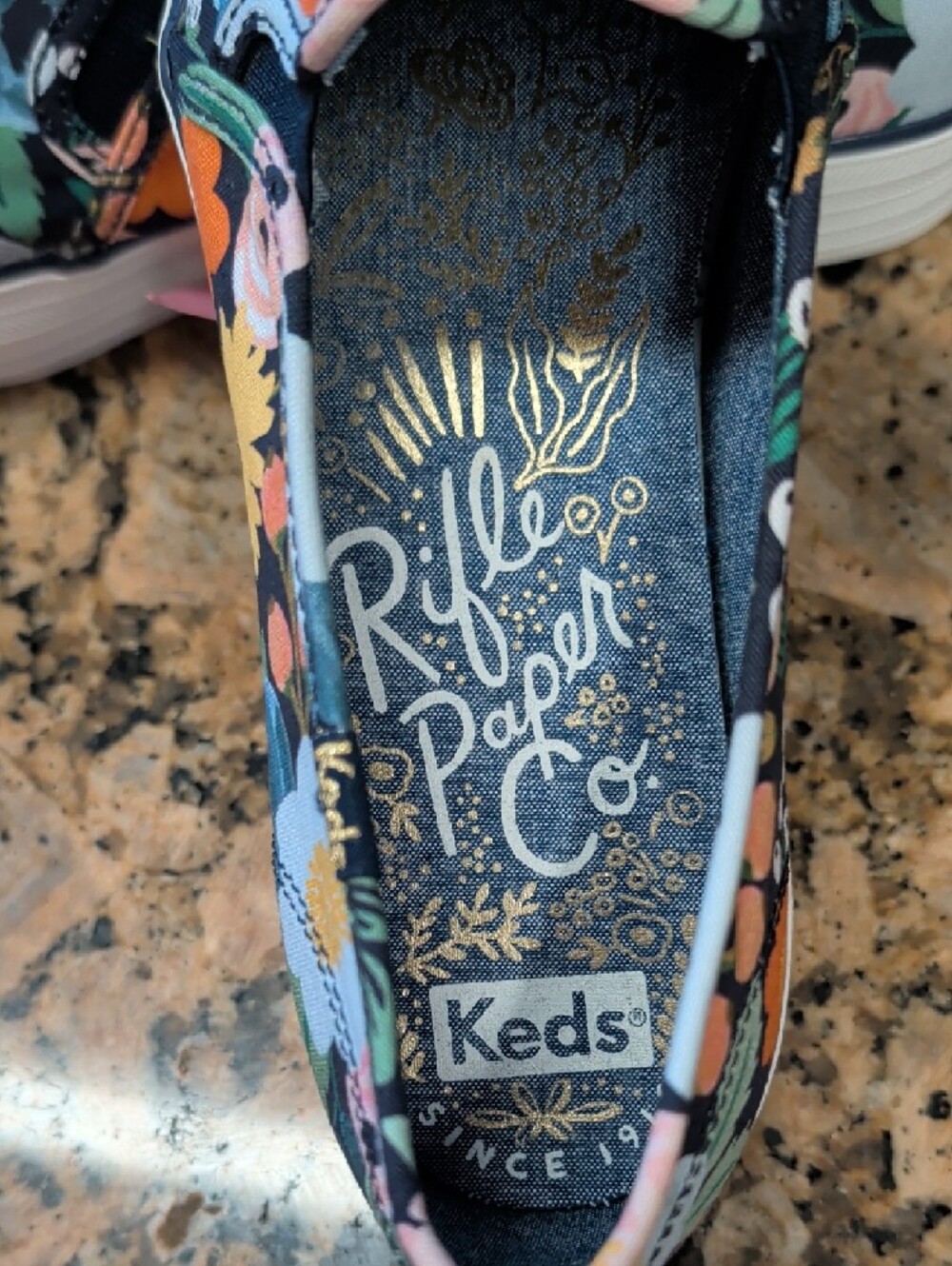 Keds Floral Slip-On Sneakers - Multicolor Blooms - Picture 2 of 5